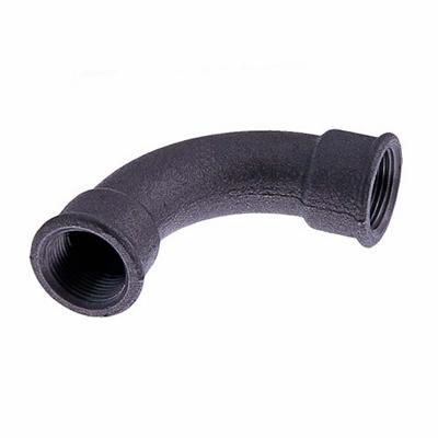 Aducerad svart knärör 32x90° inv.g. 