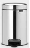 Pedalhink New Icon 12 liter, blankborstad stål 