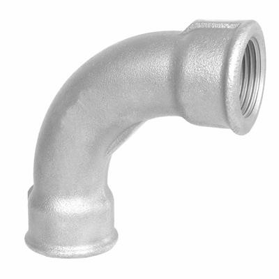 Aducerat galvat knärör 90°, 32 inv.g.