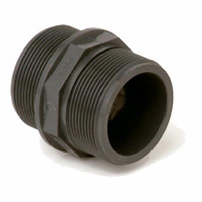 PVC kemi sexkantnippel R20, utv.g.