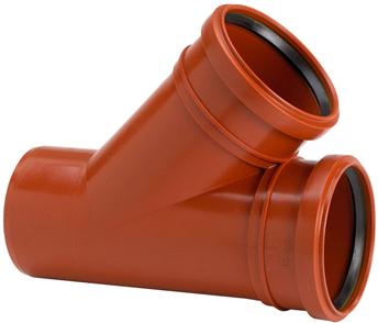 Mark PP grenrör 110/110 45° 2 muffar