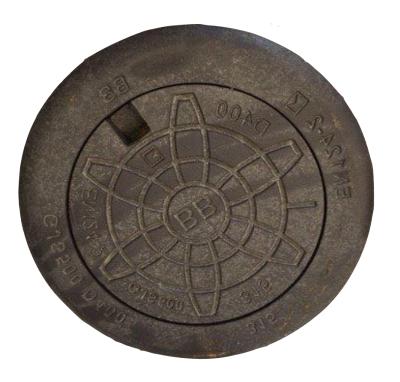 Brunnsbetäckning 315, tät rund