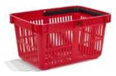 Varukorg plast, röd 