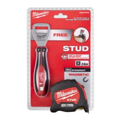 Milwaukee måttband Stud 5 meter Trilobe set