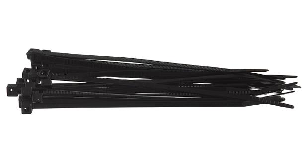 Buntband 228X4,8 mm svart (100)