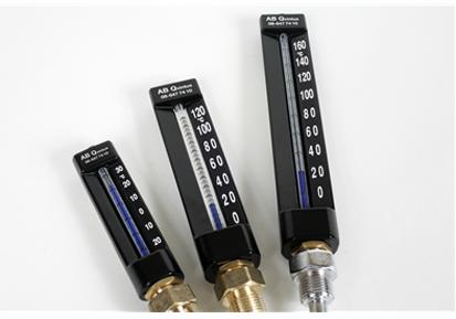 Termometer rak 0/+160° ståldykr 100/15, lång