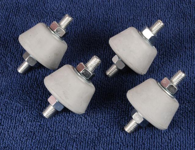 Vibrationsdämpare 50 kg, grå (4 st)