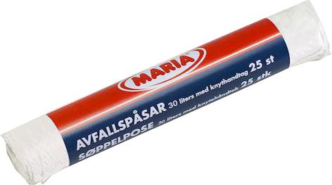 Avfallspåse 30 liter, med handtag  957090X