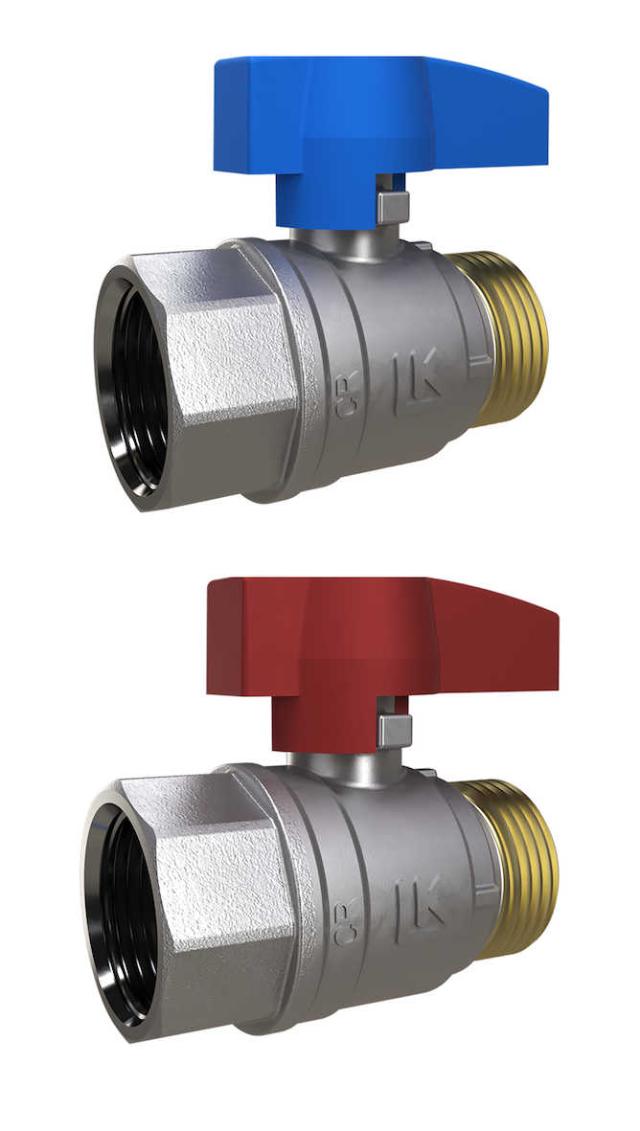 LK kulventil 801 R20 inv. x utv.g. röd