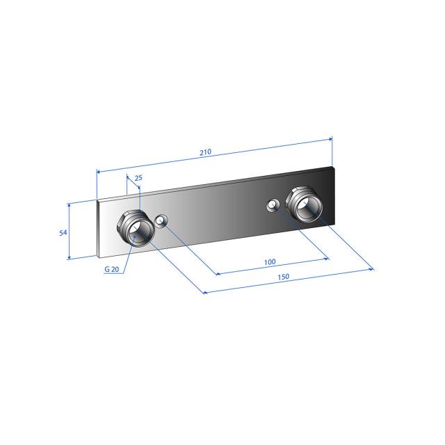 BLANDARFÄSTE TRIO 150CC DOLD 16 PEX/ALUPEX/PB**