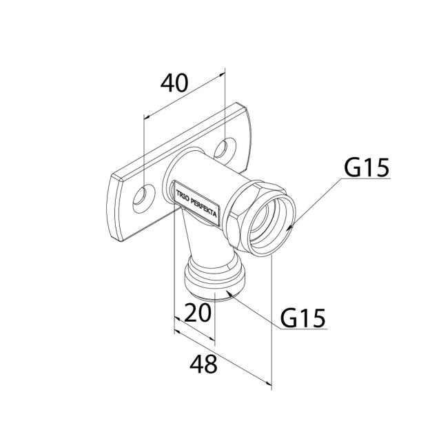 Trio ventilfäste 15 lekande mutter