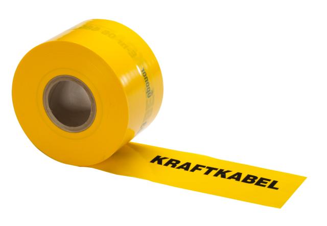 Markeringsband gul 125mm 250meter