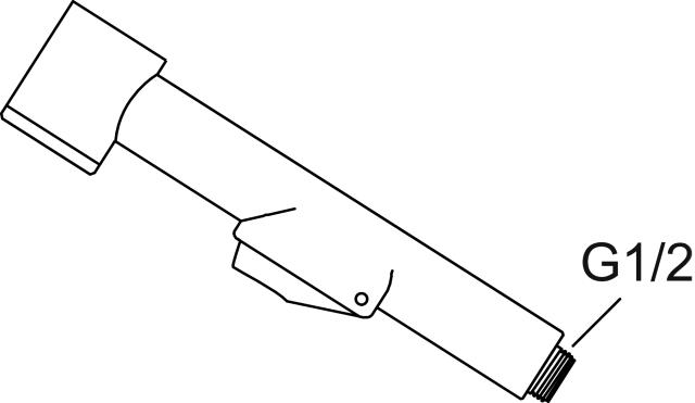 FMM 3458-0120 handdusch, självstängande