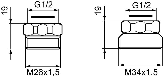 MA övergångsnippel M26XR15
