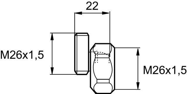 MA 630371 mellankoppling M26XM26