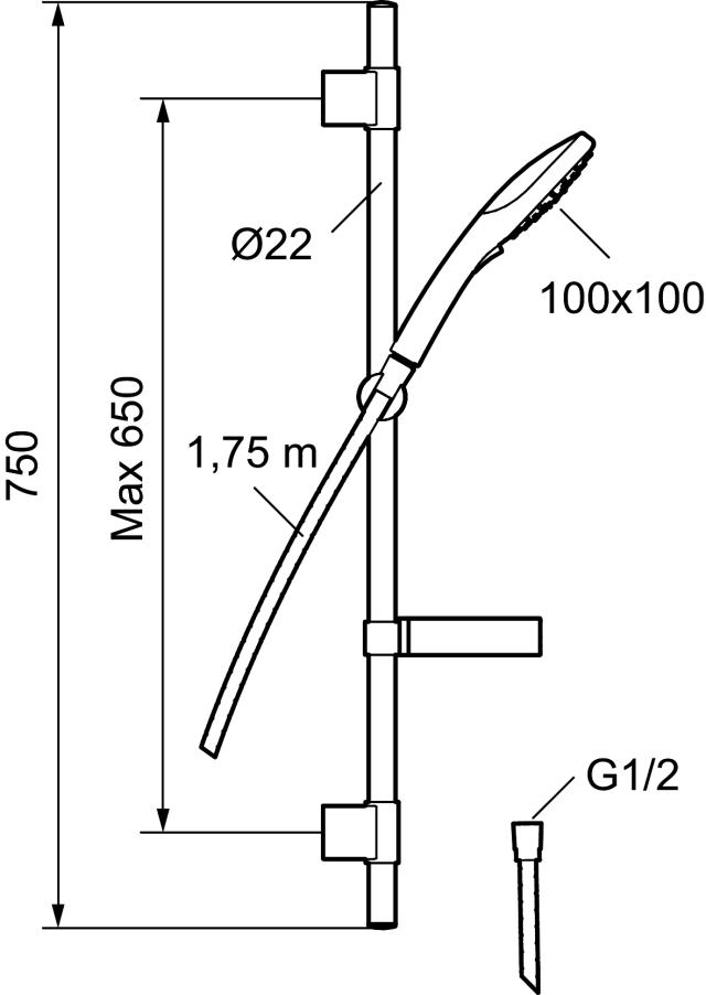 DUSCHSET FMM SILJAN FKR 8370-3900