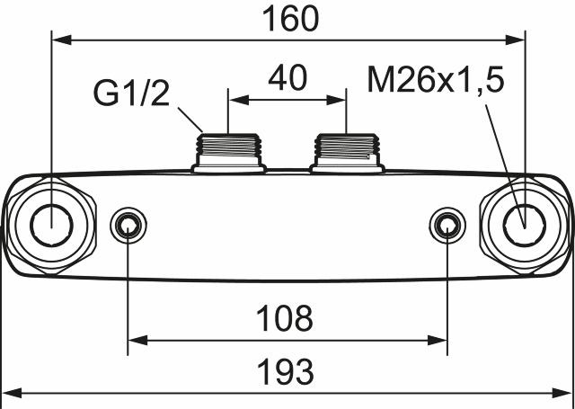 FMM blandarfäste 160/40 R15