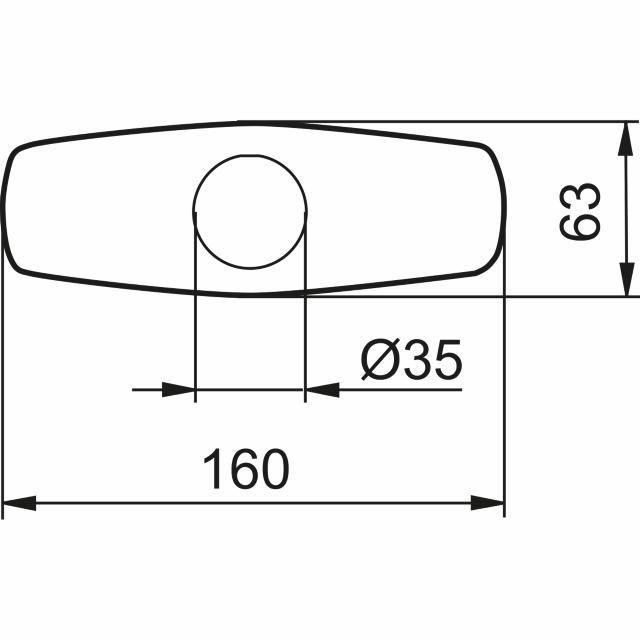 MA S600303 täckplatta 60 mm