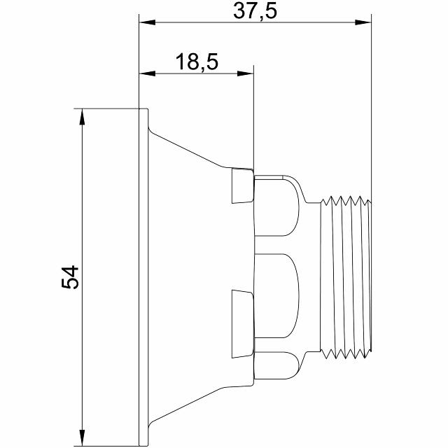 VA blandarfäste V6 150c/c 15x2,5