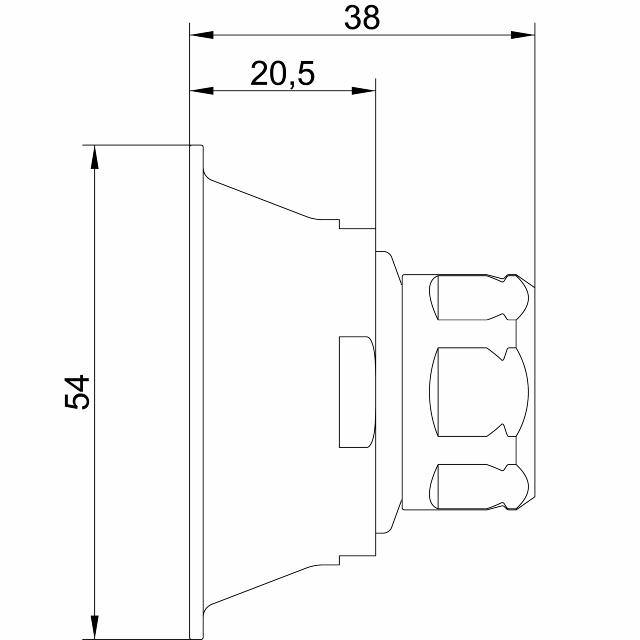 VA V6 kopplingsbricka 16 fast