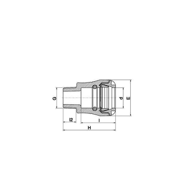 Plasson rak koppling 25XR25 utv.g.