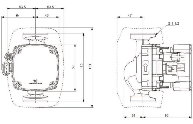 GRUNDFOS ALPHA2 GO 25-60 130