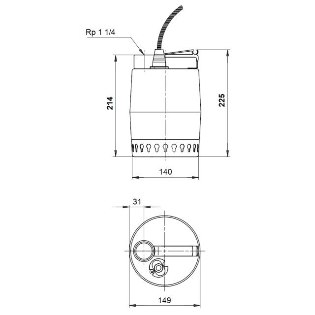 LÄNSPUMP KP250 M-1