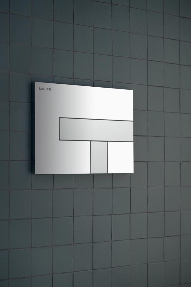 Tryckplatta  AW100 LIS, matt vit/krom