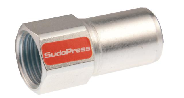 Sudopress elförzinkad övergångsnippel 22XR20, inv.g.