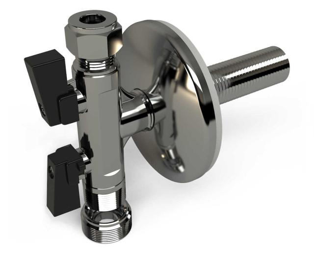 LK anslutningskoppling D-vinkel R10/CU10XR15