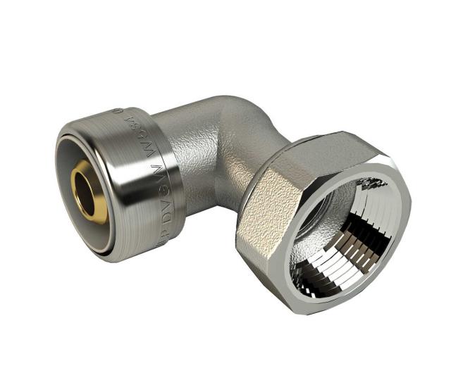 LK PushFit vinkel koppling  AX16XR15 inv.g. med lekande mutter