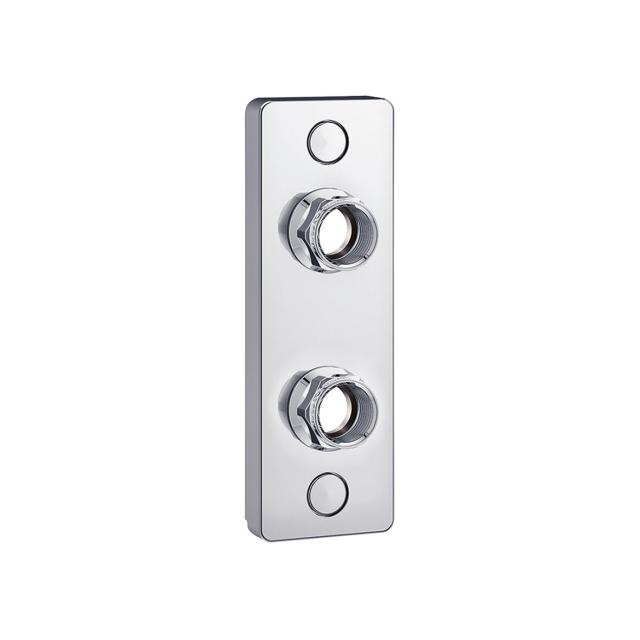 Trio väggbricka 2-hål 60 c/c 12/15 cu, Desing Line