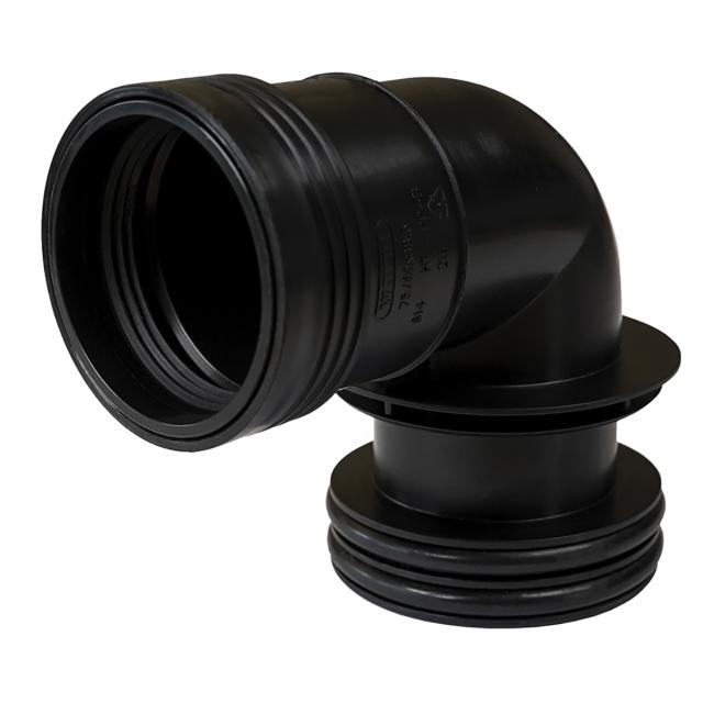 Wafix PP reduktionsböj 75X50X88,5°