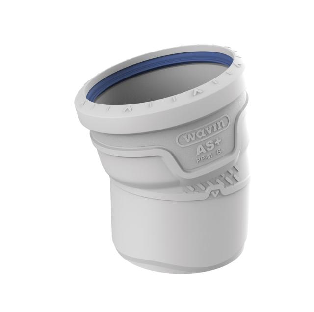 Wavin AS+ böj 110X15°, ljuddämpat avlopp