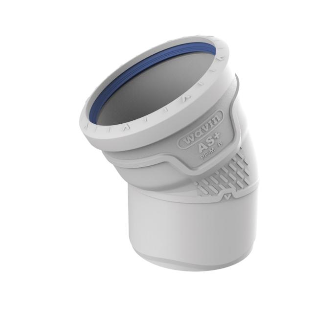 Wavin AS+ böj  110X30°, ljuddämpat avlopp