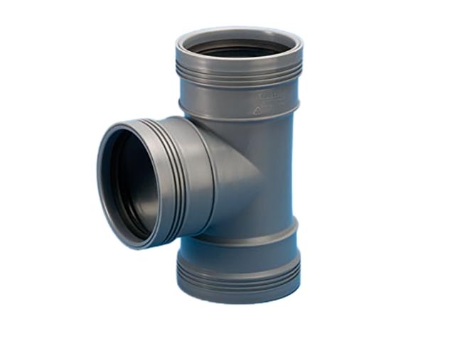 Wafix PP grenrör 110X88,5°, 3 muffat