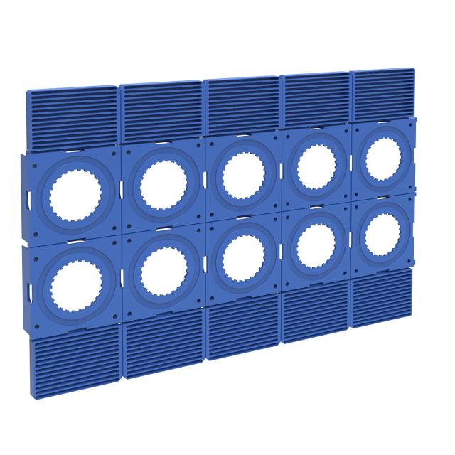 VA V6 montageplatta 2X5X60 c/c
