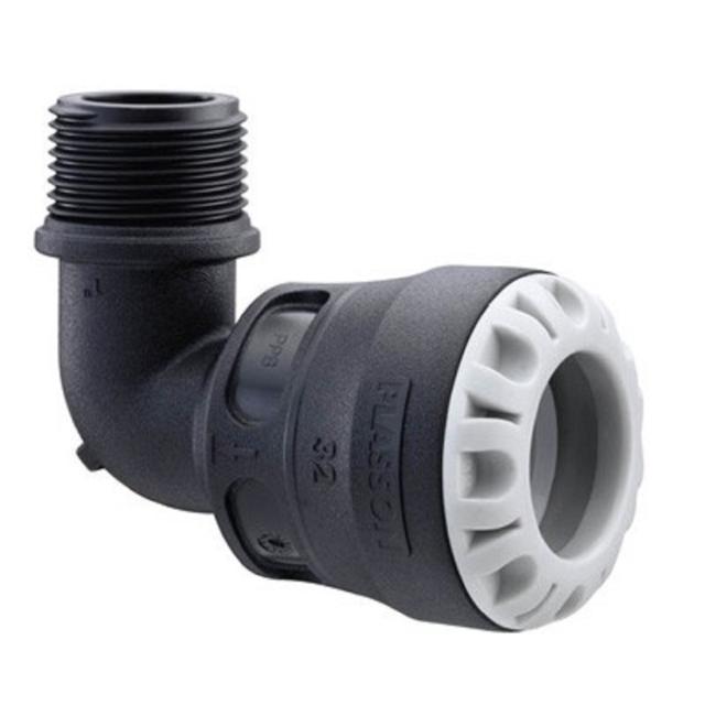 Plasson vinkel 90°, 25X R25 utv.g.