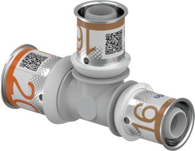 Uponor S-press Plus T-rör PPSU 20X16X16