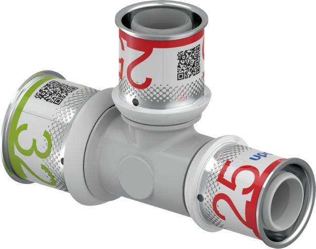 Uponor S-press Plus T-rör PPSU 32X25X25