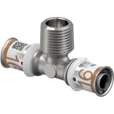 Uponor S-press Plus T-rör 16XR15X16, utv. g. 2 muffar