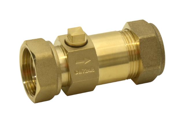 BA 2211 backventil GW1 1/8-14x22 mm, inv.g.x kläm