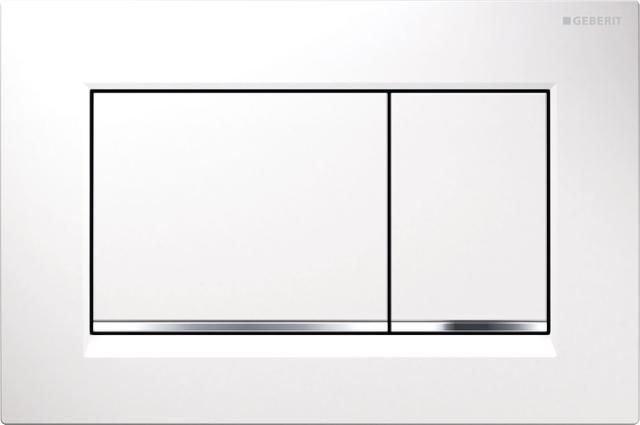 Geberit Sigma30 tryckplatta, vit