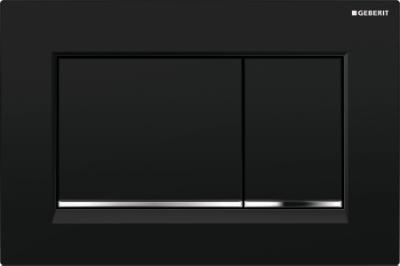 Geberit Sigma30 tryckplatta, svart