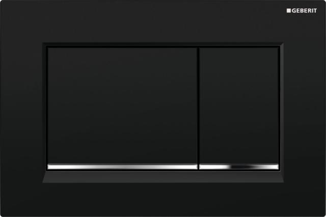 Geberit Sigma30 tryckplatta, svart