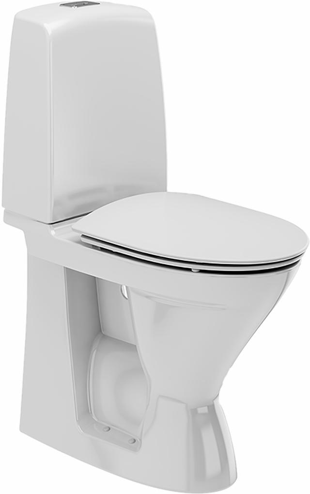 Ifö Spira 6261 WC-stol förhöjd m hårdsits SC/QR