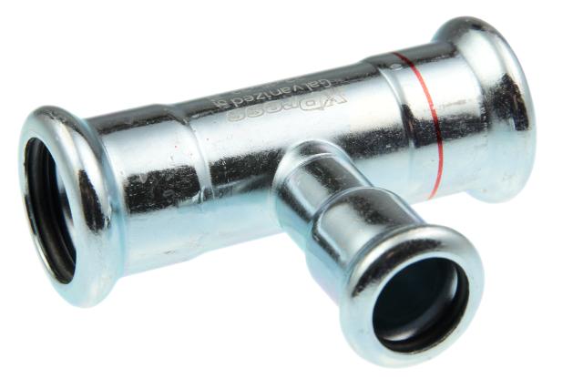 VSH M-press elförzinkad T-rör 12x15x12