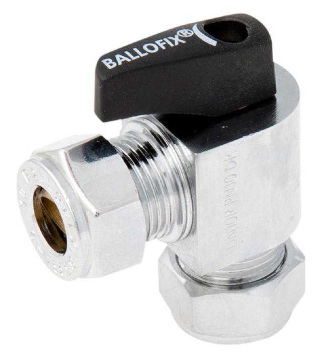 Ballofix 520 vinkelkulventil 12X10 cuxcu