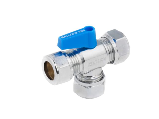 VSH 1430 minikulventil vinkel T-rör 15X15
