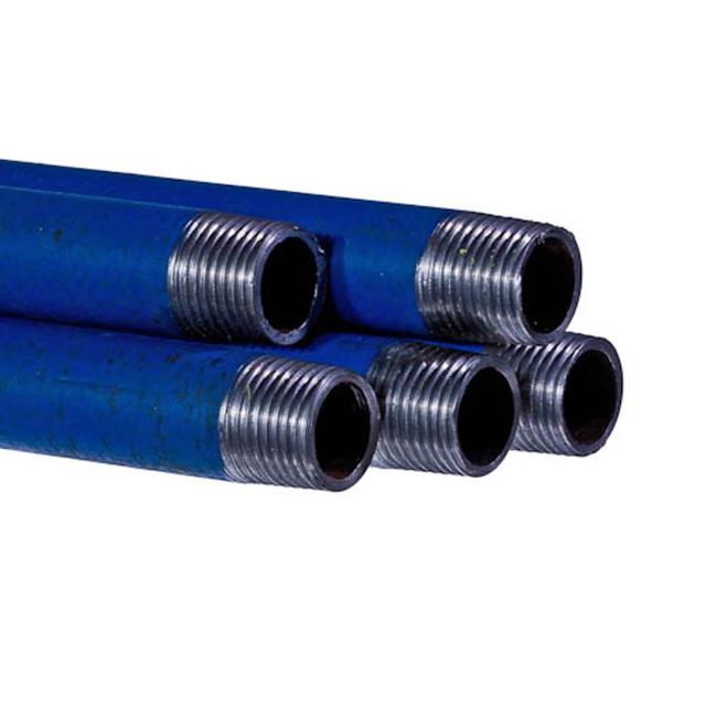 Blå, svetsade, galvade stålrör  2